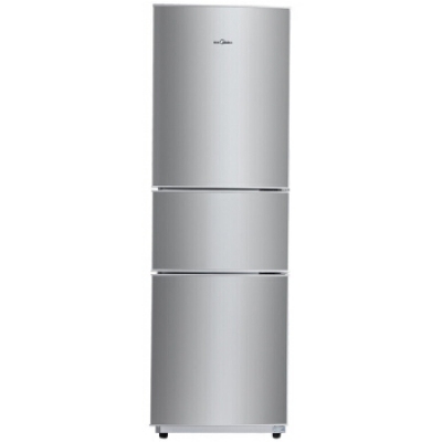 美的(Midea)206升 時尚三門三溫冰箱 日耗電0.49度 HIPS環(huán)保內膽 閃白銀 BCD-206TM(E)