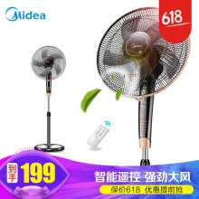 美的（Midea） FS40-13GR 大風(fēng)量電風(fēng)扇/落地扇/智能家用電風(fēng)扇/遙控風(fēng)扇電扇